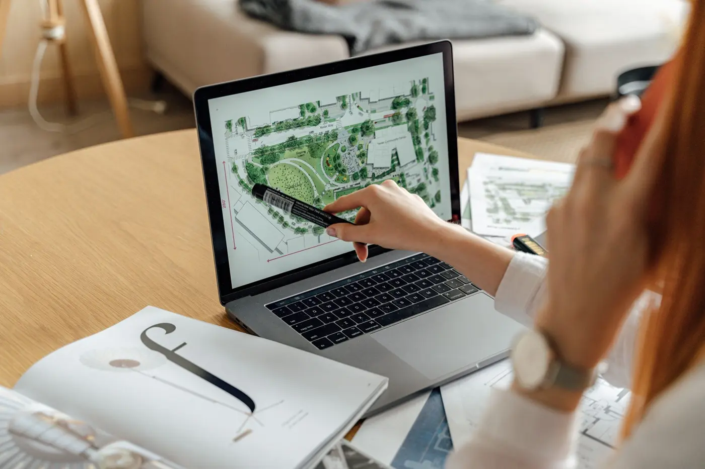 Landscape plans and design materials
