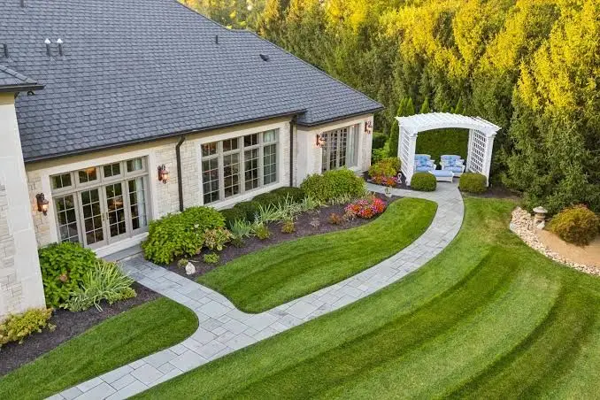 Well maintained backyard