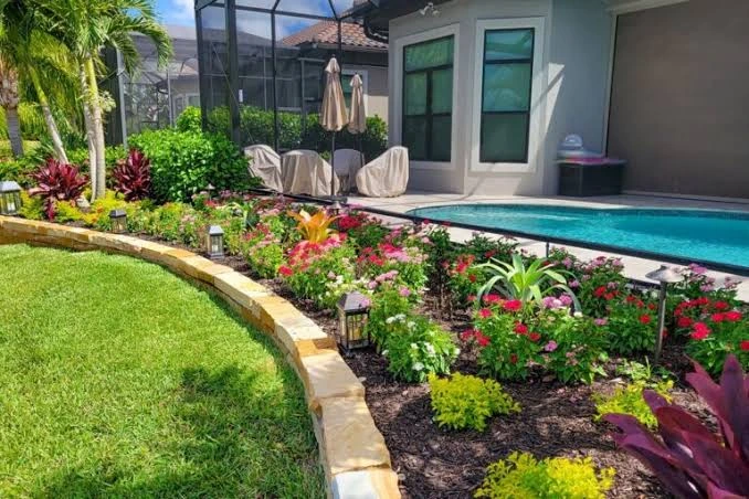 Luxury pool area